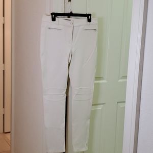 Pink Tartan White Leggings